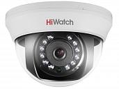 Камера видеонаблюдения (видеокамера наблюдения) аналоговая 1Мп купольная HD-TVI с ИК-подсветкой до 20м HiWatch DS-T101 (2.8 mm)