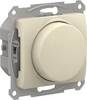 Светорегулятор (диммер) GLOSSA скрытой установки поворотно-нажимной LED RC 400Вт механизм бежевый GSL000223 Systeme Electric