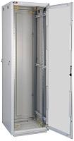 Шкаф напольный 19" 24U стеклянная дверь Ш600хВ1265хГ800мм в разобранном виде серый TFR-246080 TLK
