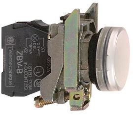 Лампа сигнальная XB4BVB1 белая 24В светодиодная Schneider Electric