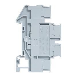 Клеммная колодка пружинная двухуровневая 2.5 Push-in серая PIT-2,5-double EKF