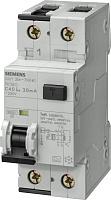 Выключатель автоматический дифференциального тока АВДТ 40А 2П двухполюсный характеристика B 6кА 30мА тип А 5SU13566KK40 Siemens