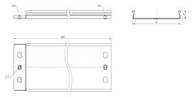 Лоток неперфорированный металлический 35х200х3000мм L3520000 EKF