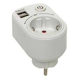 Розеточный блок с USB PROxima SB-01  /1шт/ EKF