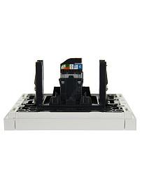 FORTE&PIANO белый Розетка комп-я RJ45 кат.5E FP-K10-1-K01 IEK