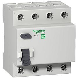 УЗО Schneider Electric серии Easy9 4P, 40А, 30мА, AC, 400В