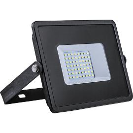 Прожектор светодиодный 2835 SMD 30W 6400K IP65 черный с матовым стеклом LL920 32101 Feron