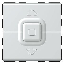 Выключатель кнопочный для управления рольставнями Mosaic алюминий 079226 Legrand