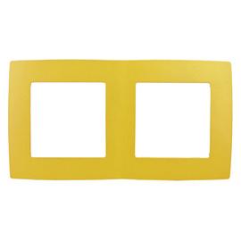 Рамка для розеток и выключателей ЭРА12 2 поста желтый ( 12-5002-21 ) Б0019395 ЭРА