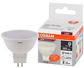 Лампа светодиодная 7 Вт LED Value MR16, 560Лм, 6500К (холодный белый свет) GU5.3, MR16 матовая, 220…240В 4058075582842 OSRAM