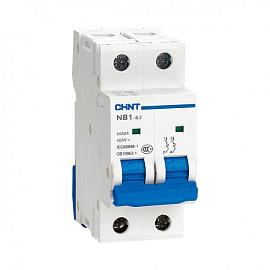 Выключатель автоматический 16А 2П двухполюсный характеристика C 6кА (DB) NB1-63 179658 CHINT