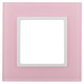 Рамка для розеток и выключателей ЭРА Elegance 1 пост розовый 14-5101-30 Б0034484 ЭРА