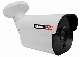 Камера видеонаблюдения (видеокамера наблюдения) аналоговая уличная цилиндрическая малогабаритная MHD 5Мп, объектив 3.6мм (88°); Starlight.plus PRACTICAM PT-MHD5M-MB