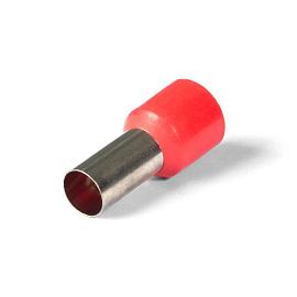 НШВИ 35–16 (КВТ 79454) наконечник штыревой втулочный изолированный красный (100 шт. п/э пакет zip-lock)