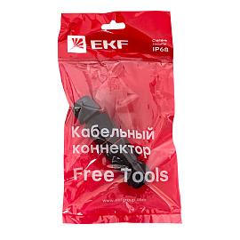 Кабельный коннектор I-образный (СМК 3PIN) IP68 FreeTools PROxima cct2-smk3 EKF