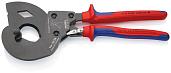 Кабелерез с трещоткой, KNIPEX KN-9532340SR