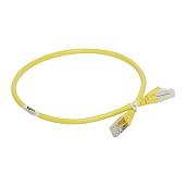 Шнур коммутационный RJ 45 - категория 6a - S/FTP - PVC - экранированный - 0,5 м - желтый 051816 Legrand