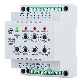 Блок защиты электродвигателей универсальный УБЗ-301 (5-50А) (d=45мм) (2,5-25кВт), 3425605301 Новатек-Электро