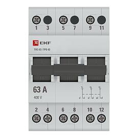 Переключатель трехпозиционный 3P 63А PROxima TPS363 EKF