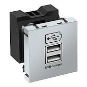 Зарядное устройство USB тип А (1,2 А / 2 х 0,6 А, алюминий) 6105304 OBO Bettermann