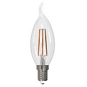 Лампа светодиодная 9 Вт E14 CW35 3000К 750Лм прозрачная 200-250В свеча на ветру Air DIM (LED-CW35-9W/3000K/E14/CL/DIM GLA01TR) UL-00005189 Uniel