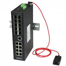 Коммутатор управляемый (L2+) Bt PoE Gigabit Ethernet на 8xRJ45 PoE 90W + 10 SFP SW-808010/ILS(port 90W,720W) OSNOVO