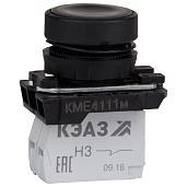 Кнопка КМЕ4122м-черный-2но+2нз-цилиндр-IP40-КЭАЗ 274329 КЭАЗ