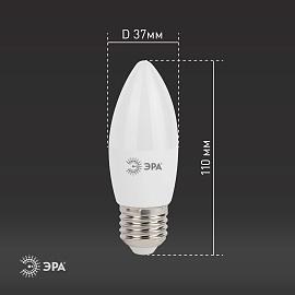 Лампа светодиодная 11 Вт E27 B35 4000К 880Лм матовая 170-265В свеча ( LED B35-11W-840-E27 ) Б0032983 ЭРА