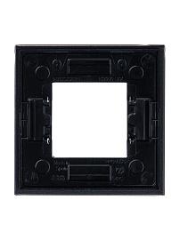 Рамка для розеток и выключателей 1 пост 2 модуля Zenit стекло графит N2271 CF 2CLA227100N3801 ABB