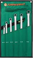 Набор ключей гаечных накидных удлиненный CrMo в сумке, 10-24 мм, 6 предметов JonnesWay W61106S