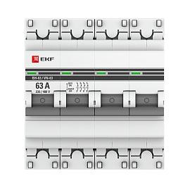 Выключатель нагрузки ВН-63, 4P 63А  PROxim под опломбировку SL63-4-63-pro EKF