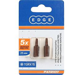 Бита EDGE by PATRIOT T15, сталь S2, длина 25 мм, 2шт в блистере 818010018 PATRIOT