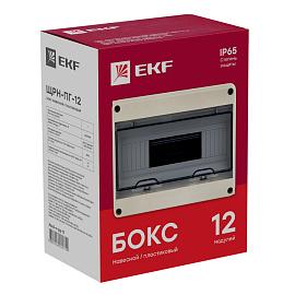 Бокс пластиковый КМПн-12 IP65 навесной ЩРН-Пг PROxima 198х254х106 pb65-n-pg-12 EKF