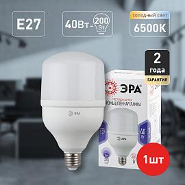 Лампа светодиодная 40 Вт E27 T120 6500К 3200Лм матовая 175-265В колокол ( LED POWER T120-40W-6500-E27 ) Б0027006 ЭРА