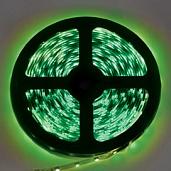 Светодиодная лента LED strip PRO 4,8W/m 12V IP20 8mm 60Led/m Green зеленая  5м  P2LG05ESB ECOLA