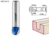 ЗУБР 6,4x13мм, радиус 3,2мм, фреза пазовая галтельная, 28751-6.4-13, серия Профессионал