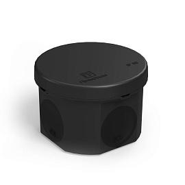 Коробка распределительная для прямого монтажа двухкомпонентная безгалогенная (HF)  70х50 черная 60-0110-9005  Промрукав