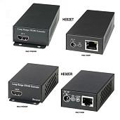 Комплект передатчик T и приемник R, для передачи HDMI-сигнала по UTP-кабелю CAT5/5е/6 (HDBaseT) до 100м HE02E SC&T