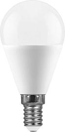 Лампа светодиодная 11 Вт E14 G45 4000К 935Лм матовый 230В шар малый белый 25947 Feron
