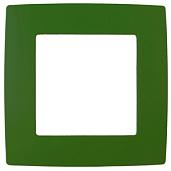 Рамка для розеток и выключателей ЭРА12 1 пост зеленая (12-5001-27 ) Б0019392 ЭРА