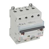 Выключатель автоматический дифференциального тока АВДТ DX3 13А 4П четырехполюсный C 30мА 10кА 400В 4 модуля 411357 Legrand