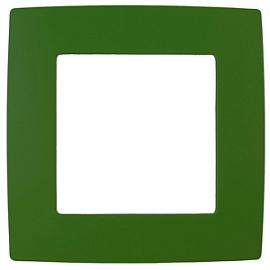 Рамка для розеток и выключателей ЭРА12 1 пост зеленая (12-5001-27 ) Б0019392 ЭРА