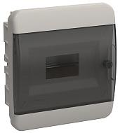 Корпус пластиковый ЩРВ-П-8 IP41 черная прозрачная дверь TEKFOR TF5-KP12-V-08-41-K01-K03 IEK