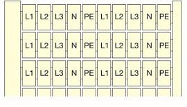 Маркировка RC65 20X(L1-L2-L3-N-PE) 1SNA232131R1300 TE Connectivity