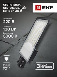 Светильник светодиодный ДКУ-9003-Ш 100Вт 5000К IP65 SLL-9003-100-5000 EKF PROxima