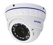 Камера видеонаблюдения (видеокамера наблюдения) купольная антивандальная мультиформатная 5Мп с ИК подсветкой AC-HDV504VSS Amatek