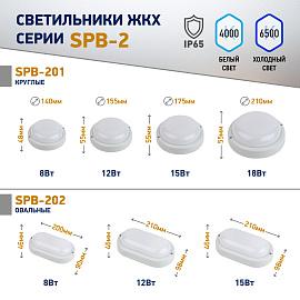 Светильник светодиодный IP65 8Вт 760Лм 4000К D140 КРУГ ЖКХ LED (40/960)   SPB-201-0-40К-008  Б00476 ЭРА