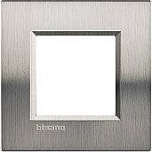 Рамка для розеток и выключателей прямоугольная, 1 пост, цвет Фактурная сталь Livinglight LNA4802ACSegrand
