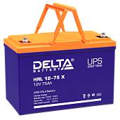 Аккумулятор свинцово-кислотный (аккумуляторная батарея)  12 В 75 А/ч HRL 12-75 X DELTA