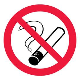 Знак безопасности "Курить запрещено"15*15